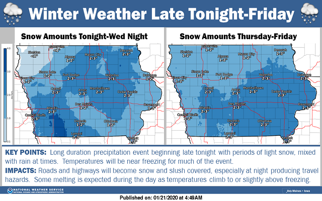 Wintry Weather for Late Tonight into Friday