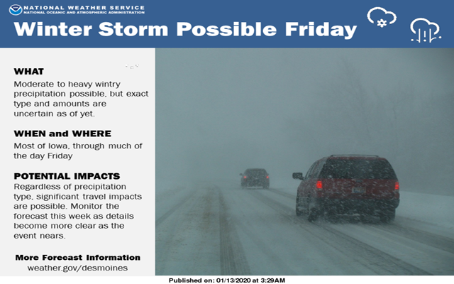 Winter Storm Possible Friday
