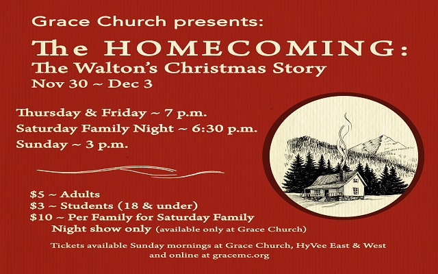 Grace Church "The Homecoming: The Walton's Christmas Story" 💒🎄